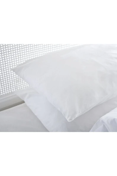Renforce Beyaz Fermuarlı Yastık Kılıfı 2'li 50x70 ürün görseli 1