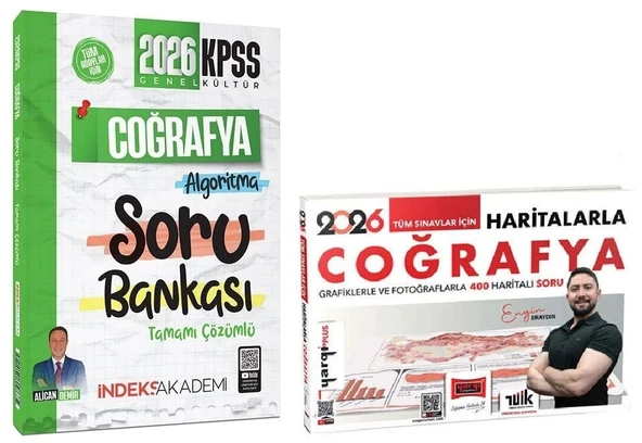 Yargı + İndeks 2026 KPSS Haritalarla Coğrafya + Soru Bankası 2 li Set - Engin Eraydın Yargı + İndeks Akademi Yayınları ürün görseli 1
