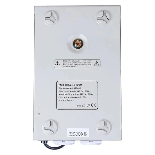 Powermaster Slım-1500 Otomatik 1500 Watt Voltaj Kombi Regülatörü - 3