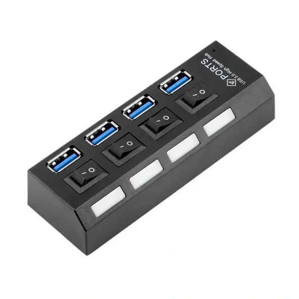 Powermaster Pm-11365 4 Port Anahtarlı Usb 3.0 Hub Çoklayıcı 30 Cm Kablolu - 2