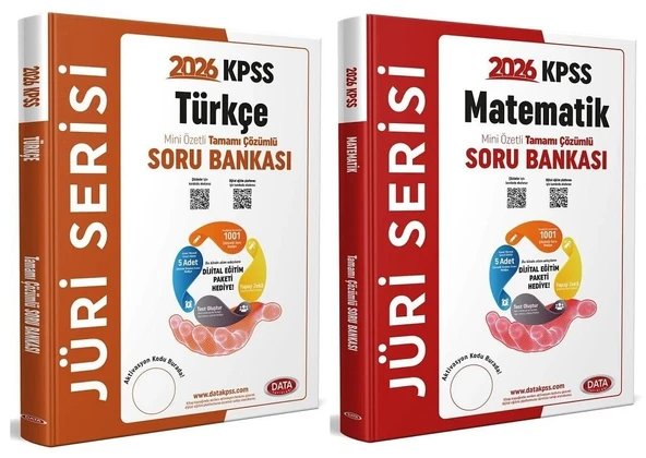 Data 2026 KPSS Türkçe + Matematik Jüri Soru Bankası 2 li Set Data Yayınları ürün görseli 1