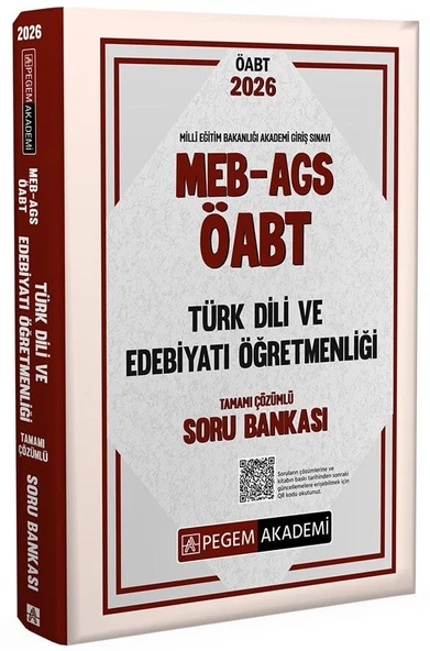 Pegem 2026 ÖABT MEB-AGS Türk Dili ve Edebiyatı Öğretmenliği Soru Bankası Çözümlü Pegem Akademi Yayınları ürün görseli