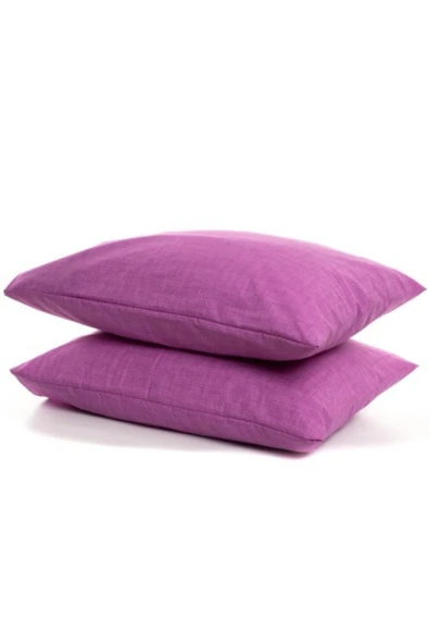 Mer-tim 2'li 50x70 Ranforce Mor Yastık Kılıfı ürün görseli