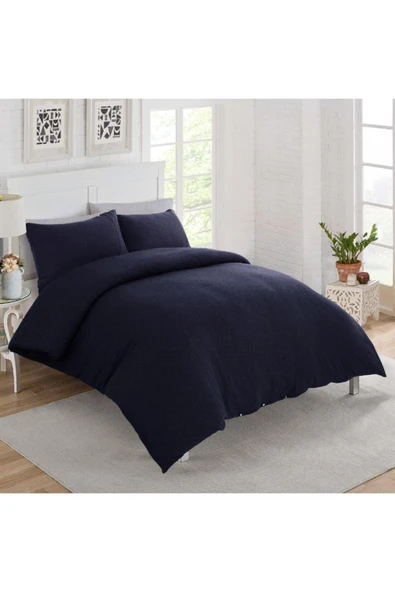 Stella Flavo 2'li Yastık Kılıfı 50x70+20cm Kapaklı Lacivert - 2