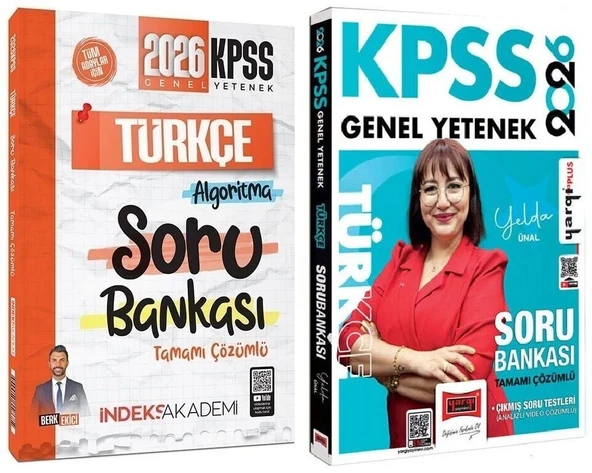 Yargı + İndeks 2026 KPSS Türkçe Soru Bankası 2 li Set - Yelda Ünal Yargı + İndeks Akademi Yayınları ürün görseli 1