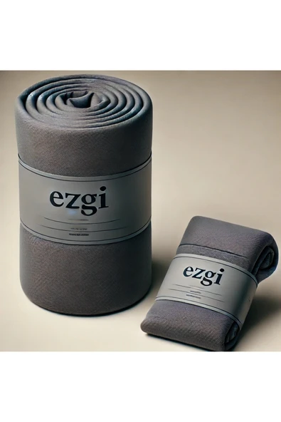 Tek Kişilik 100 x200 Antrasit Ranforce Lastikli Çarşaf ve Yastık Kılıfı ürün görseli