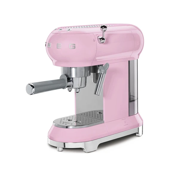 Smeg ECF01 Linea 50's Retro Style Espresso ve Kahve Makinesi Pembe Pembe ürün görseli