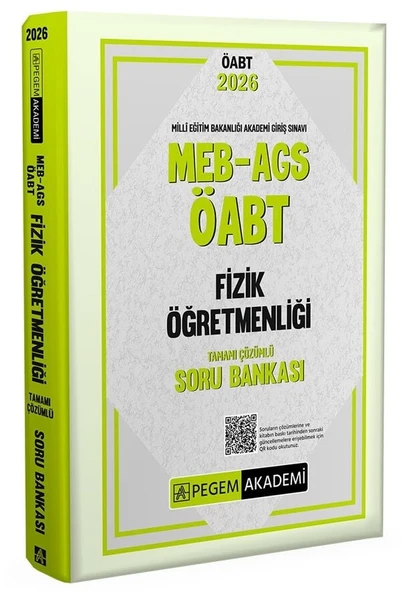 Pegem 2026 ÖABT MEB-AGS Fizik Öğretmenliği Soru Bankası Çözümlü Pegem Akademi Yayınları ürün görseli