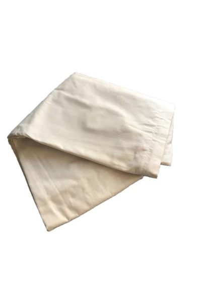 %100 Pamuklu Ranforce Yastık Kılıfı - Krem - 2'li Set 50x70 ürün görseli