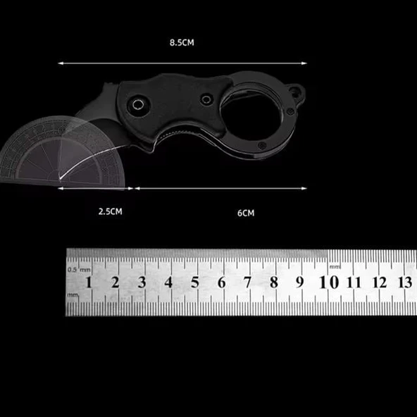 Powermaster PM-28648 Mini Metal Karambit Balıkçı Kamp Bıçağı Karabina - 3