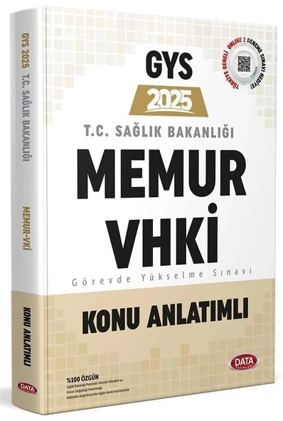 Data 2025 GYS Sağlık Bakanlığı Memur, VHKİ Konu Anlatımlı Görevde Yükselme Data Yayınları ürün görseli 1