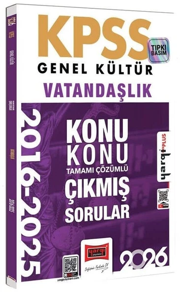 Yargı 2026 KPSS Vatandaşlık Çıkmış Sorular 2016-2025 Konu Konu Çözümlü Yargı Yayınları ürün görseli 1