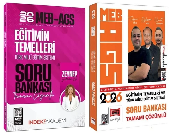 Yargı + İndeks 2026 MEB-AGS Eğitimin Temelleri ve Türk Milli Eğitim Sistemi Soru Bankası 2 li Set - Tufan Genç, Zeynep Salman İçli Yargı + İndeks Akademi Yayınları ürün görseli