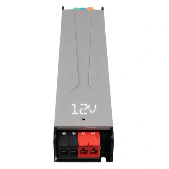 Powermaster Pm-26841 12 Volt 20 Amper 240 Watt Slim Metal Kasa Adaptör Voltaj Göstergeli 238x51x30mm - 3