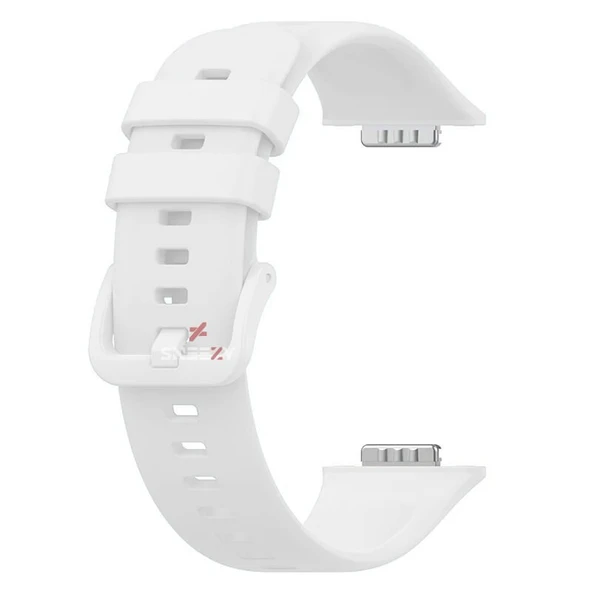 Huawei Watch Fit 2 Uyumlu PureLux Tam Uyumlu Silikon Kordon  Beyaz - Resim 4