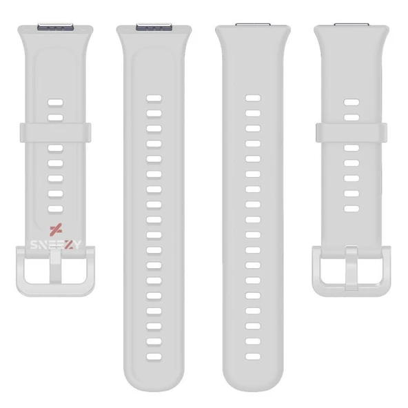 Huawei Watch Fit 2 Uyumlu PureLux Tam Uyumlu Silikon Kordon  Beyaz - Resim 5