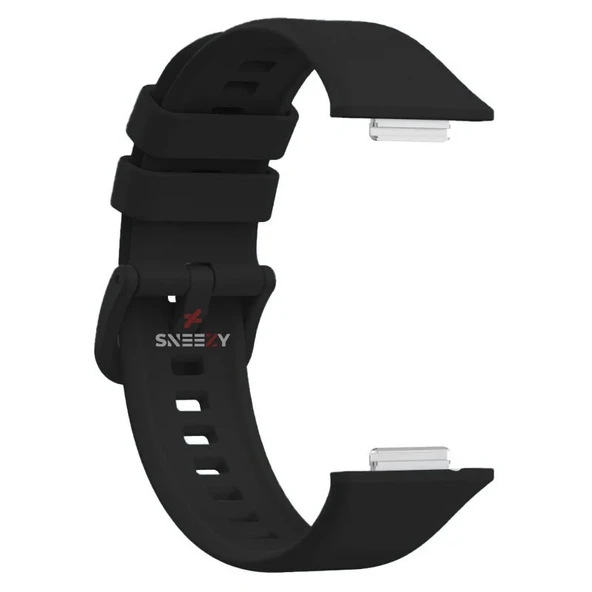 Huawei Watch Fit 2 Uyumlu PureLux Tam Uyumlu Silikon Kordon  Siyah - 3