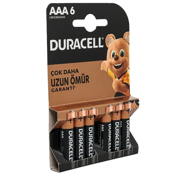 Duracell Basic Alkalin AAA İnce Kalem Pil (6'lı Paket) - Resim 3