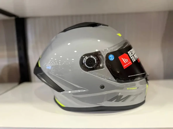 KASK MT STINGER A12 PARLAK NARDO GRİ - 2