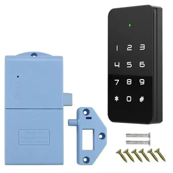 Powermaster Pm-26728 Rfıd Ve Tuş Panelli Dijital Elektronik Kapı Dolap Kilidi (2'li Paket)