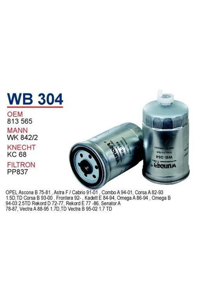 Opel Vectra A 1.7  Dizel Mazot Filtresi ürün görseli