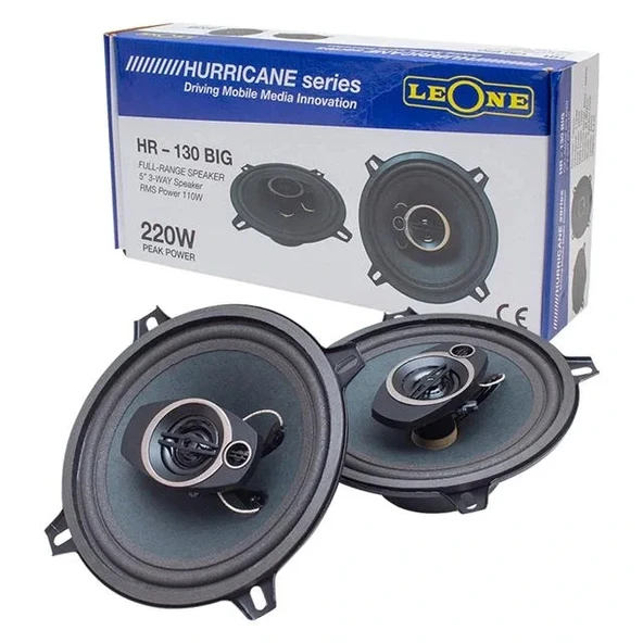 Leone 13 Cm 220 Watt Max 110 Watt Rms 3 Yollu 2'li Hoparlör Hr-130 Bıg - 3