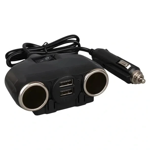 Olesson 1630 12-24v Çift Usb Girişli 120w 80cm Kablolu 2'lı Araç Çakmak Çoklayıcı - 2