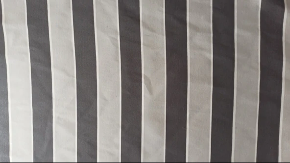 CEYLAN Home Balkon Perdesi Brandası Bağcıklı Ölçü Seçenekli Gri Çizgili - Resim 2