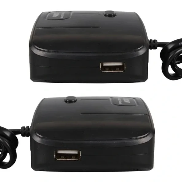 Olesson 1635 12-24v Çift Usb Girişli 100w 70 Cm Kablolu 3'lü Araç Çakmak Çoklayıcı 100x66x40mm - 3