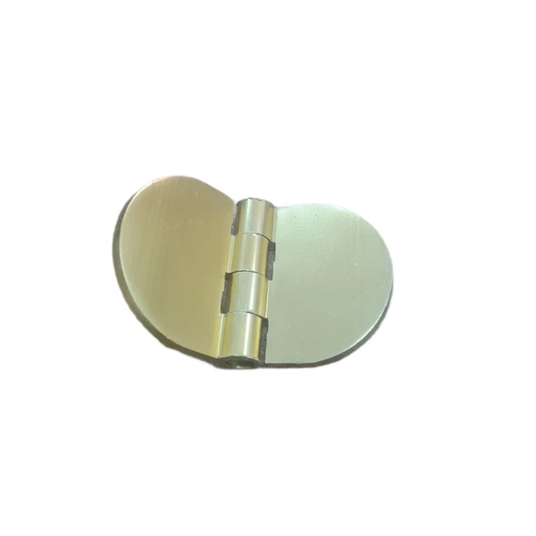 Yaprak Menteşe Oval Alüminyum Gold Renk 40x68 mm | 3,3 mm Kalınlık | 5 Adet - Resim 3