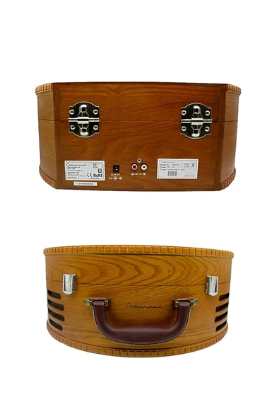 Pikap Crownwell Lion Ahşap Klasik Plak Çalar Bluetooth Usb SD Kart Okuyuculu - Resim 8