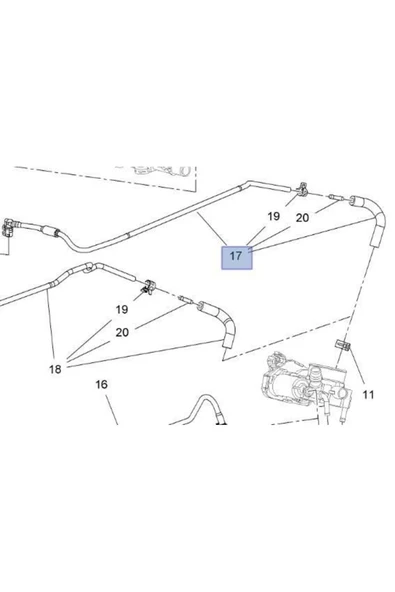 Opel Astra J 1.6 Benzinli Motor Gaz Kelebek Hortumu Ibraş Marka 21618 - Resim 2