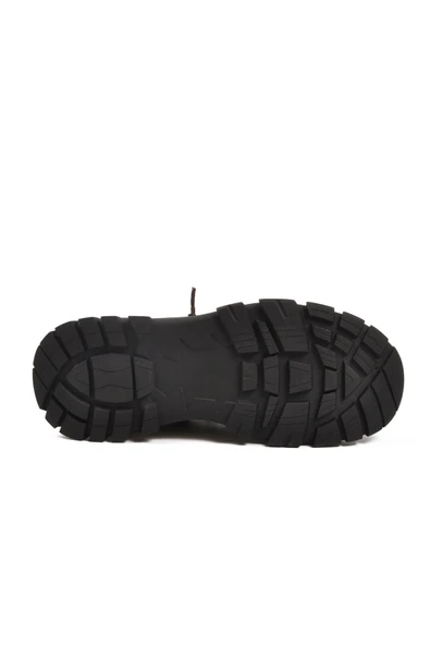 Guja Kahve Hakiki Deri Bağcıklı Erkek Sneaker - Resim 5