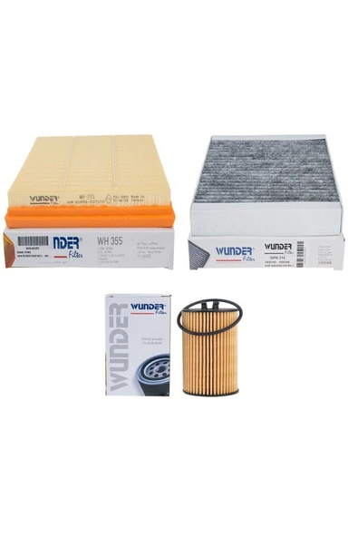 Opel Astra J 1.6 115 Bg Periyodik Bakım Filtre Seti Wunder Marka ürün görseli