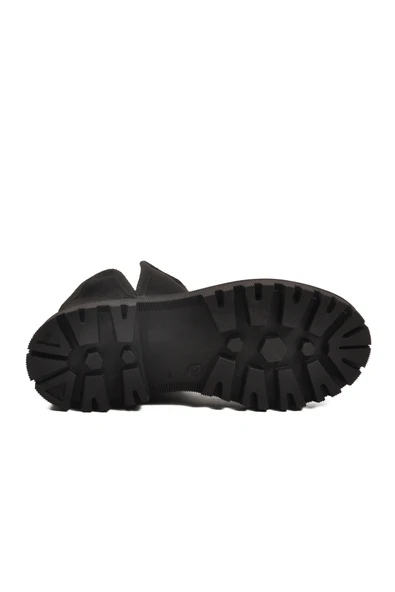 Aspor Siyah Süet İçi Kürklü Kadın Topuklu Bot - 5