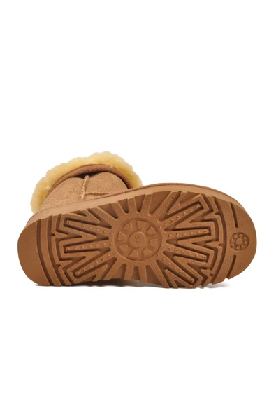 Aspor Vizon Süet Süet Kadın Düz Bot - Resim 5