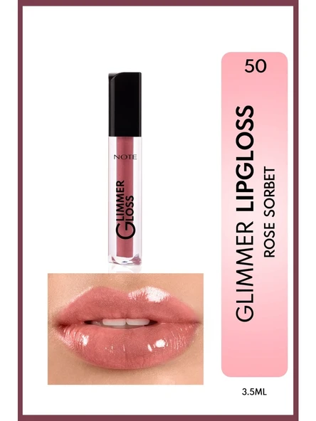 Note Glımmer Lıpgloss 50 Rose Sarbet ürün görseli