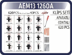 KLIPS SET APARATLI (620 ADET) - AEM-131260A