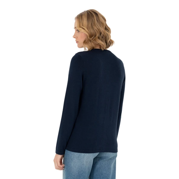 Kadın Basic Triko Hırka 50269008-VR014 - Resim 8