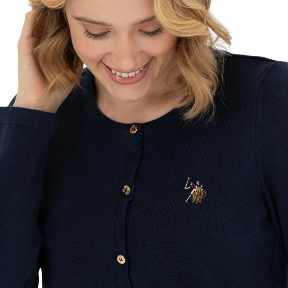 Kadın Basic Triko Hırka 50269008-VR014 - Resim 5