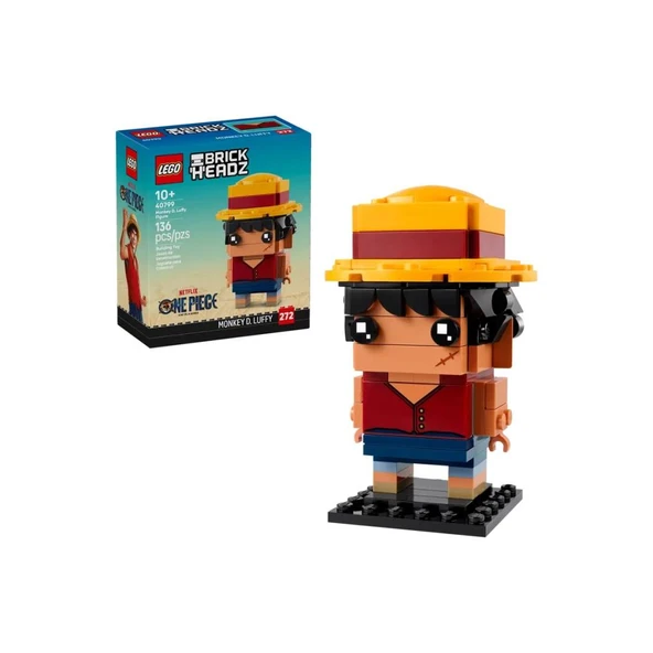 LEGO 40799  Brick Headz One Piece Monkey D. Luffy - Resim 4