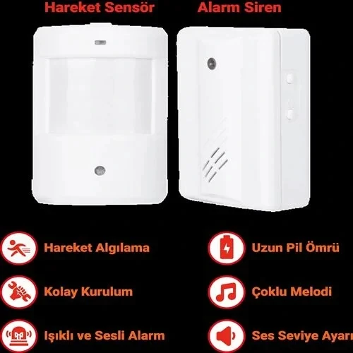 Prolly Psa584 Kablosuz Güvenlik Alarm Seti