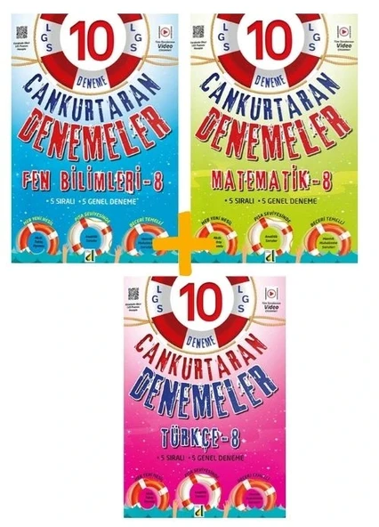 Damla Yayınları LGS Fen Bilimleri + Matematik+ Türkçe Branş Denemeleri ürün görseli