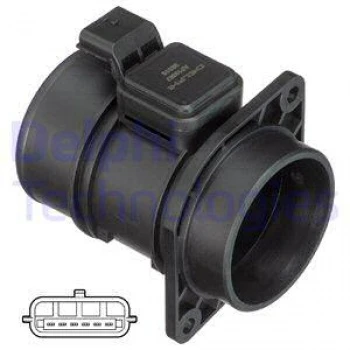 Nissan Hava Akıs Sensoru Nissan Qashqaı J10 Renault Kangoo Master 2,5dci Megane Scenic 1,5dci K9k - Delphi Af10367-12b1 ürün görseli