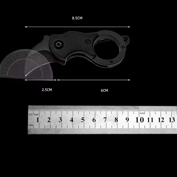 Powermaster PM-28648 Mini Metal Karambit Balıkçı Kamp Outdoor Bıçağı Karabina - 3