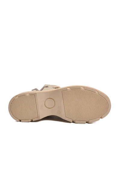 Aspor Bej Bağcıklı Fermuarlı Polarlı Kadın Worker Bot - Resim 5