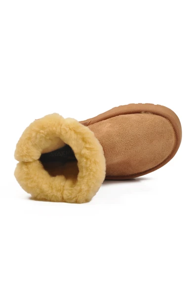 Aspor Vizon Süet Süet Kadın Düz Bot - Resim 4