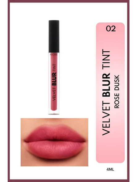 Note Velvet Blur Tınt Lıpgloss 02 Rose Dusk ürün görseli 1