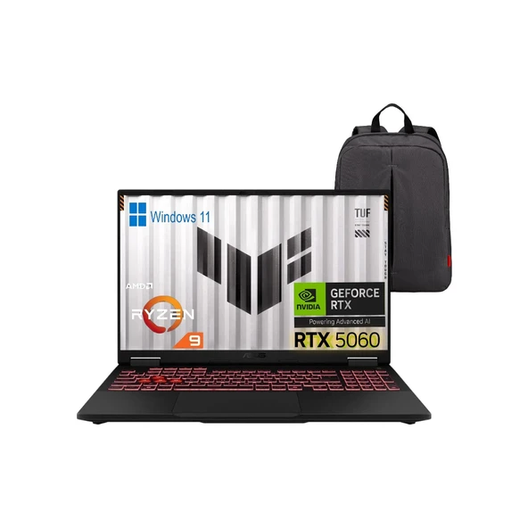 Tuf Gaming A16 FA608PM-RV026 P6 Amd Ryzen 9 8940HX 64GB 1tb SSD RTX5060-8GB 115W 16" 165Hz WIN11 Taşınabilir Bilgisayar