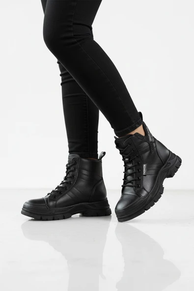 Guja Siyah İçi Polarlı Kadın Sneaker Bot ürün görseli